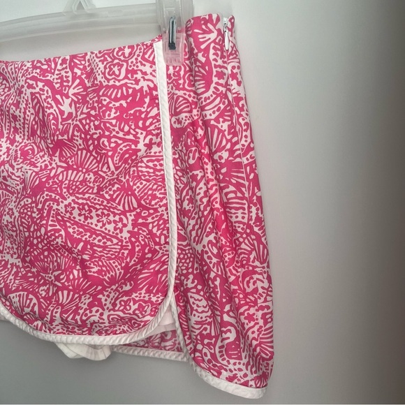 Lilly Pulitzer Cala Skort Hotty Pink White Get Crackin size 6 EUC - Picture 4 of 6